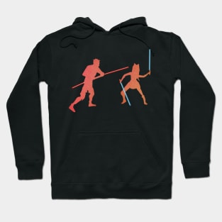 Ahsoka v. Maul duel silhouette Hoodie